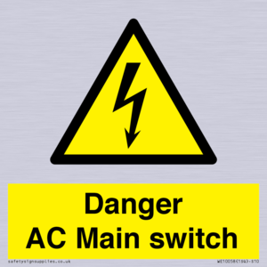 Danger AC Main switch 